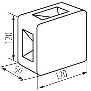Kanlux 39181 - Aplica LED de exterior REFAZI, 6W, 230V, IP54, antracit