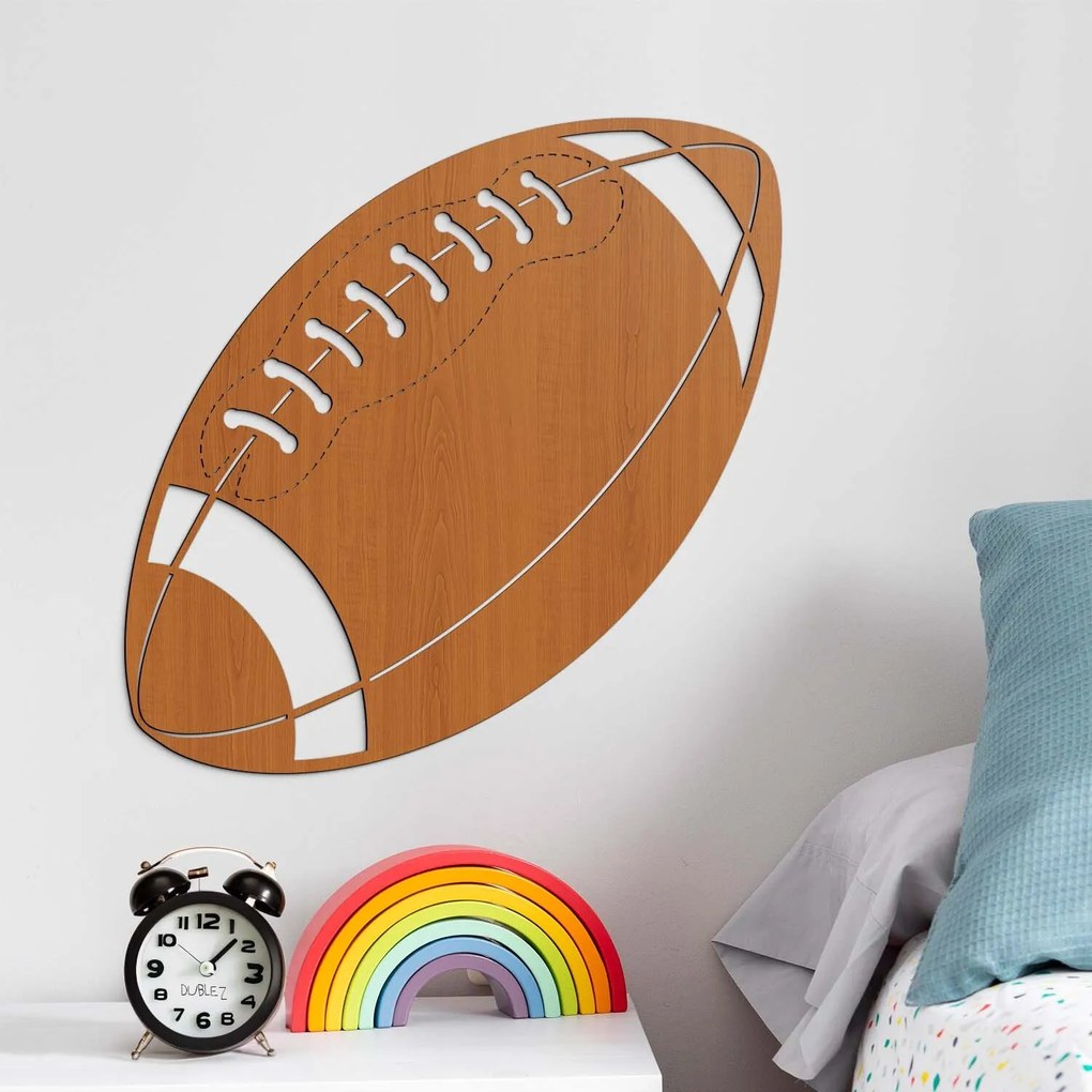 DUBLEZ | Tablou din lemn - Minge de fotbal american