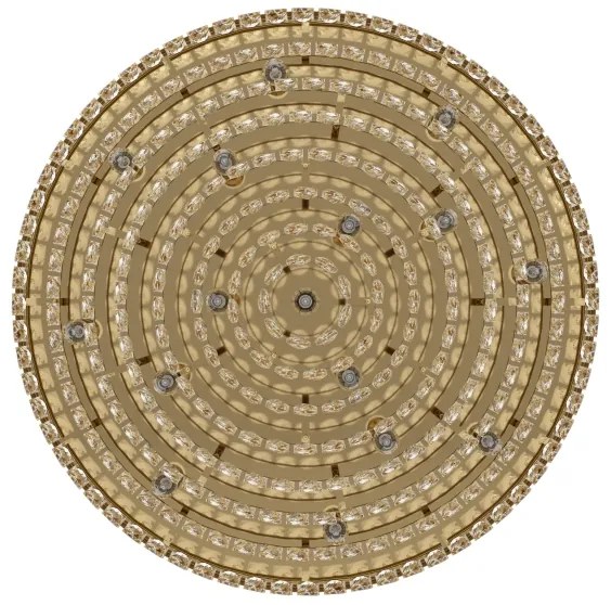 Plafonieră VALPARAISO 16xE14/40W/230V aurie Eglo 39459