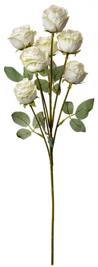 Floare artificiala trandafir alb 8/8/55 cm