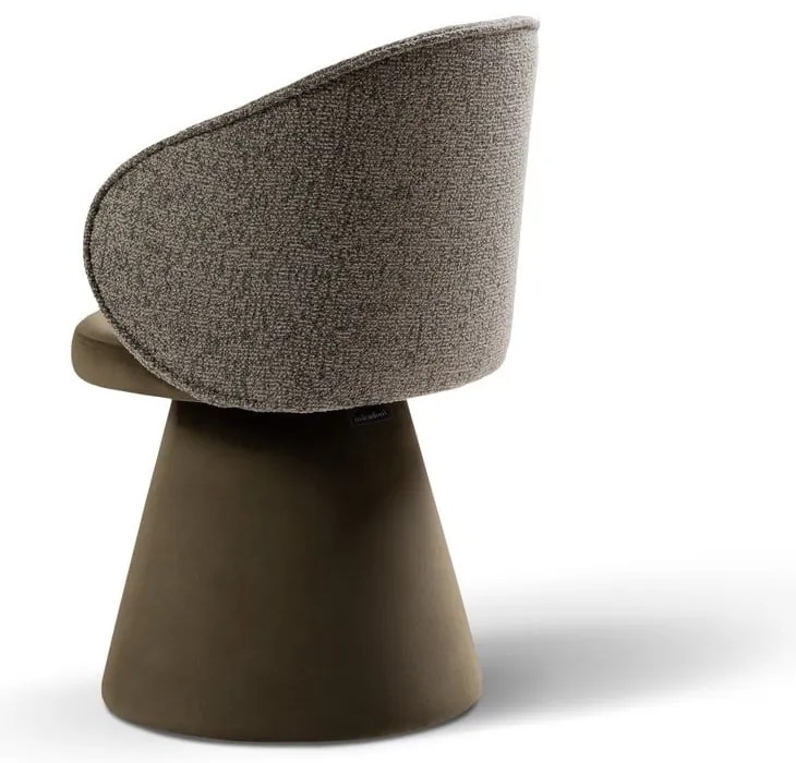 Fotoliu verde închis cu tapițerie din catifea Inez – Micadoni