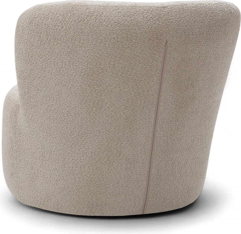 Fotoliu de relaxare Hygga - stofă boucle bej Catch Me 02