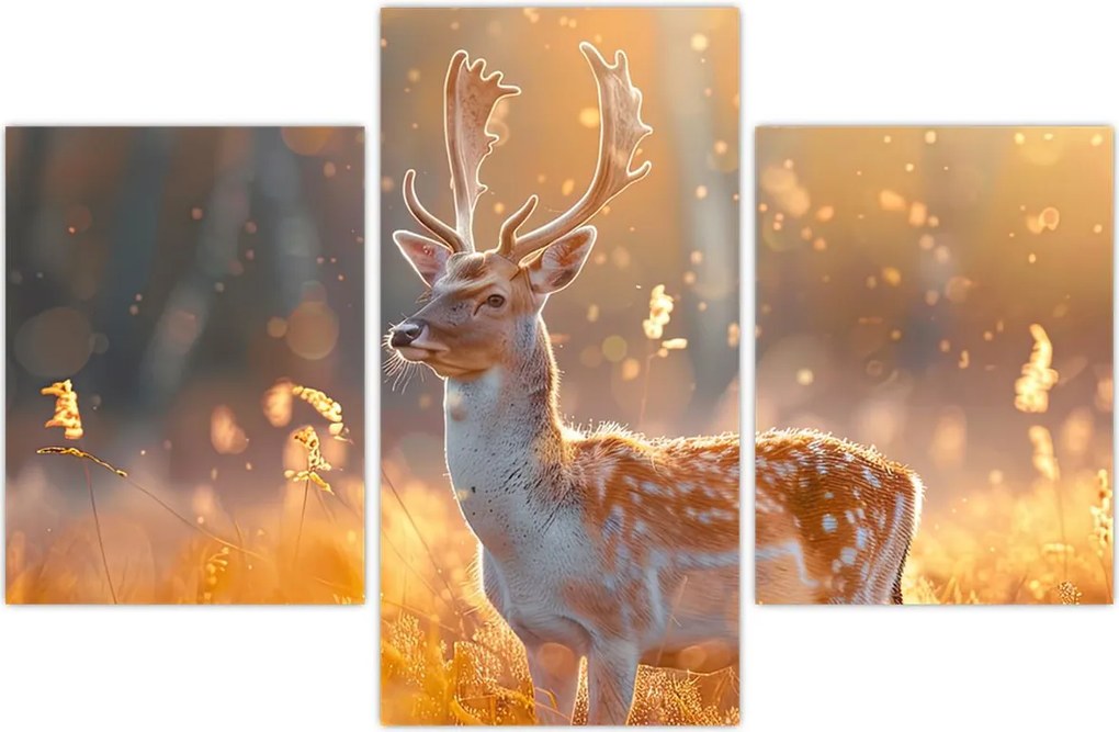 Tablou - Cerb în câmp (90x60 cm)