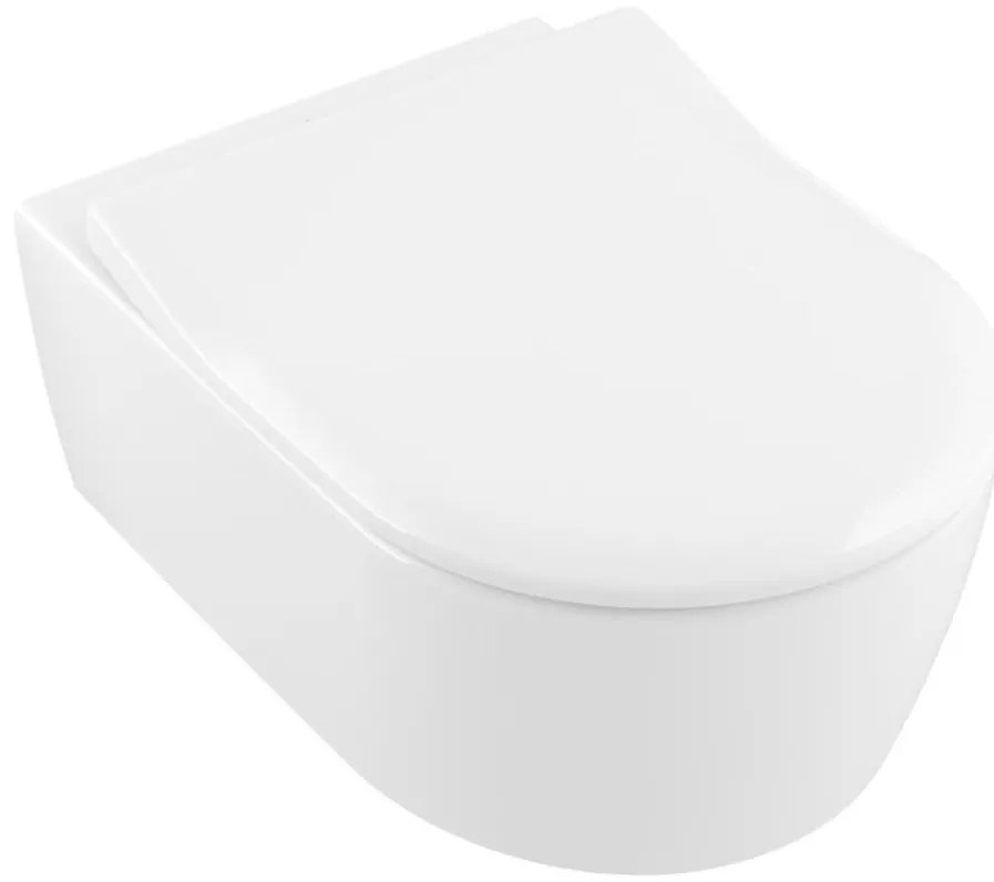 Villeroy & Boch 5656RSR1 - Vas WC suspendat AVENTO cu capac SoftClose, ceramică/alb