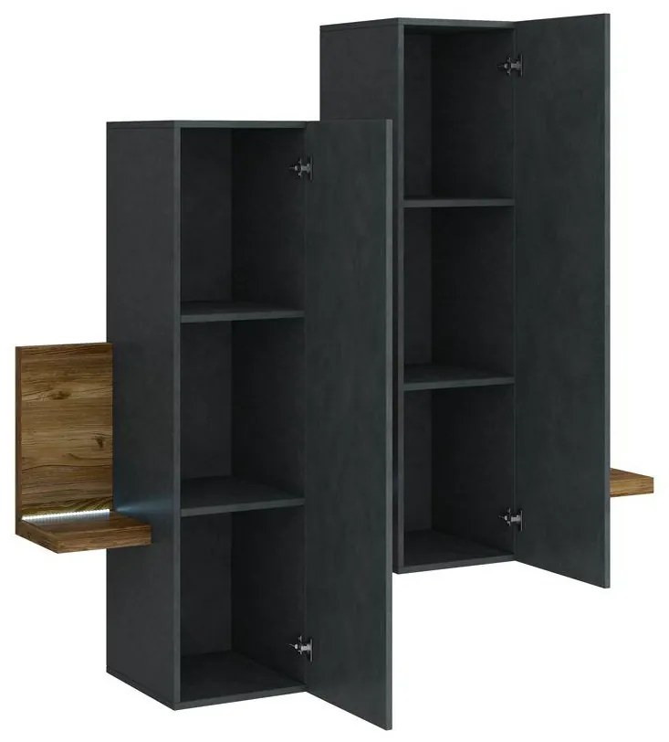 Dulap de perete Bilsby Typ 04 (molid + gri). 1030340