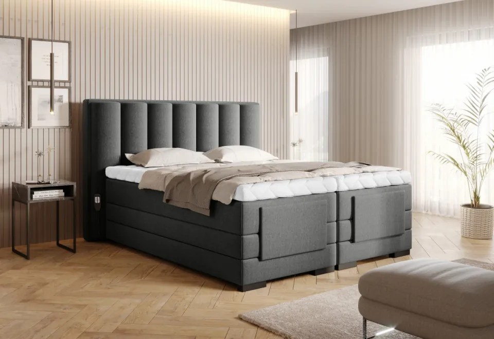 Pat electric ajustabil, 140x200 cm, Veros 141, Eltap (Culoare: Gri - Gojo 4)