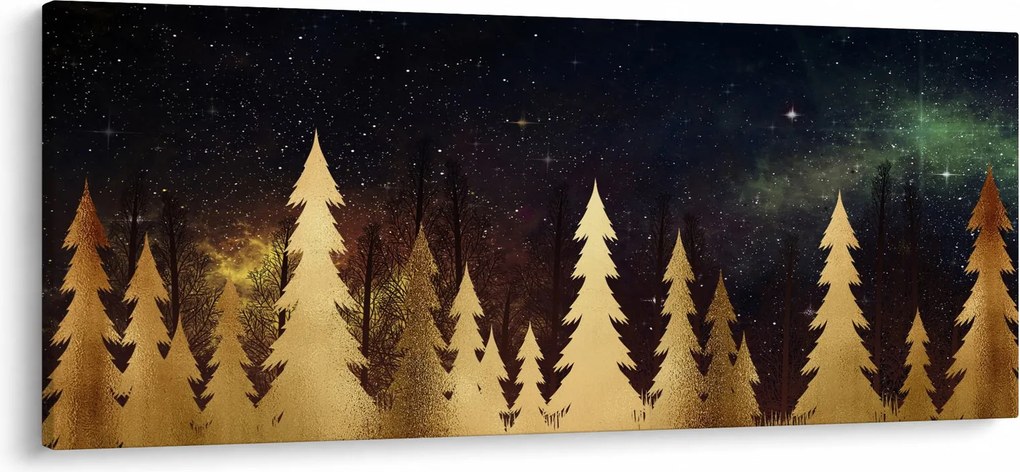 Tablou - Noapte de aur (120x50 cm)