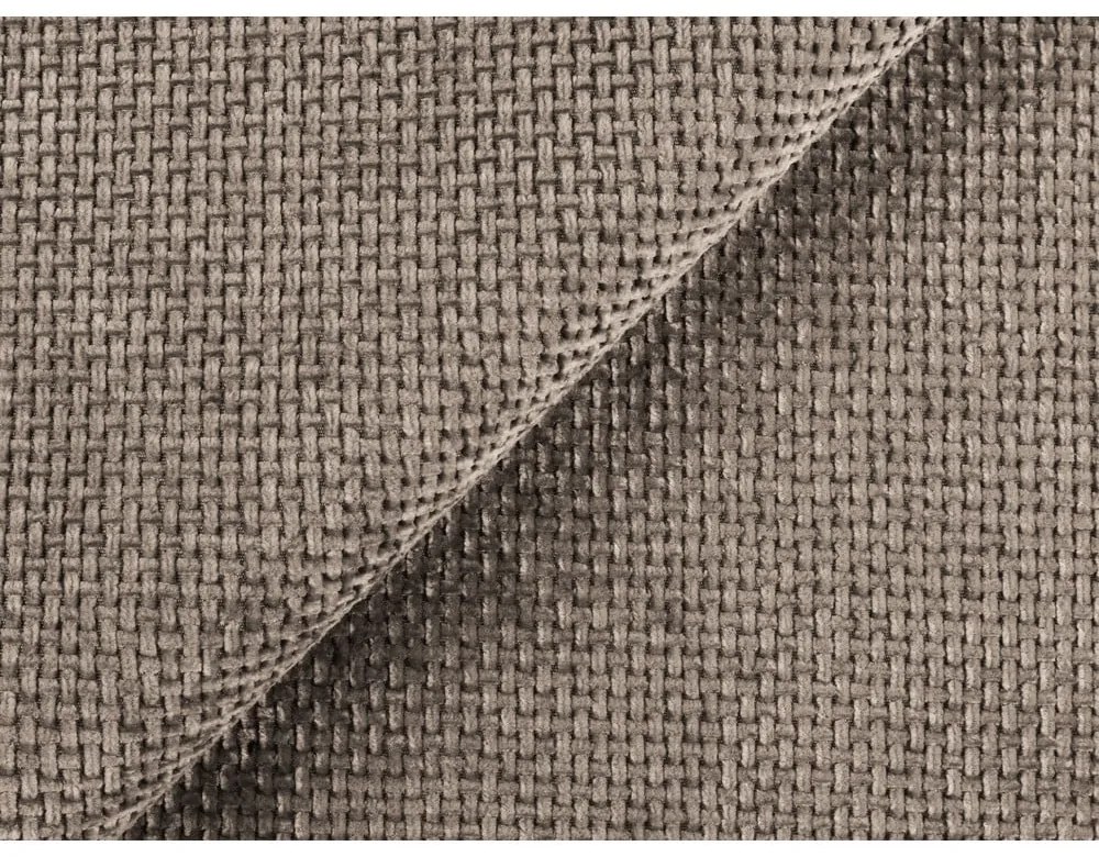 Pat dublu tapițat bej cu spațiu de depozitare cu grilă 180x200 cm Keoni - Makamii