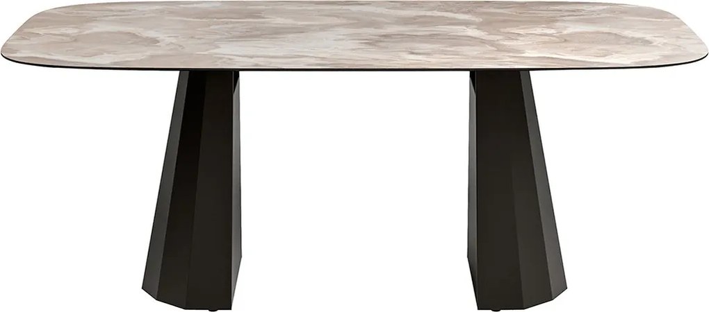Masă lemn masiv de dining Sable 200/275/400×120 cm - 275 cm
