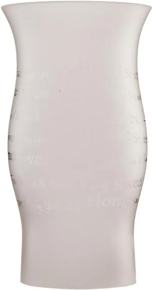 Suport lumanare sticla roz pudrat Pearl Ø 11 cm x 18 cm