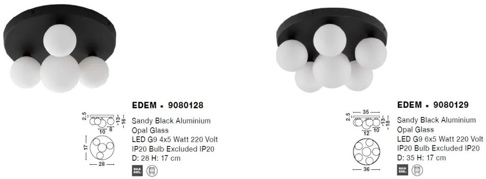 Lustra/Plafoniera design modern EDEM 35cm