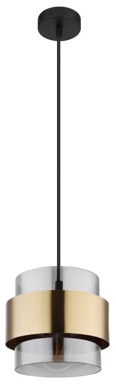 Pendul design modern MILLEY negru, auriu