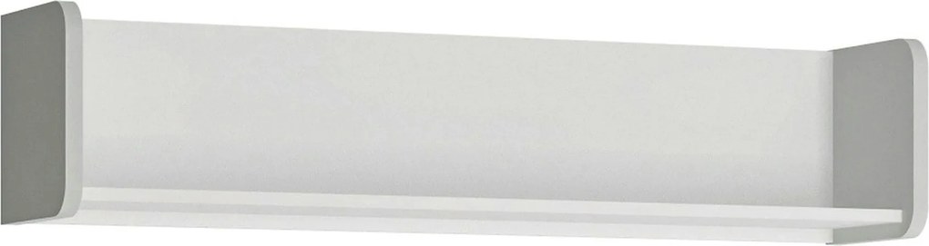 Polita ALBI, alb, PAL laminat, 118x24x26 cm