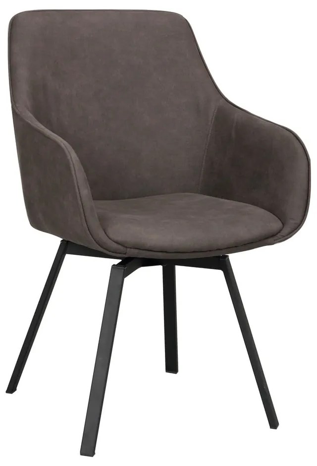 Set de scaune de sufragerie gri 2 buc. tapițat Alison – Rowico