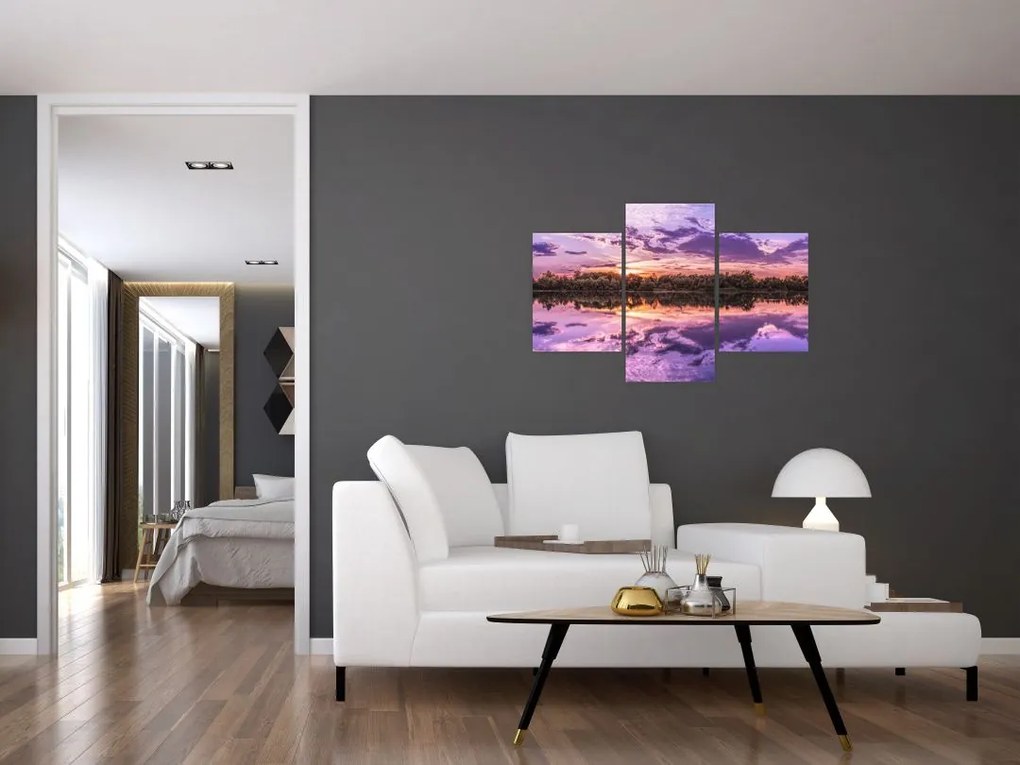 Tablou cu cerul violet (90x60 cm)