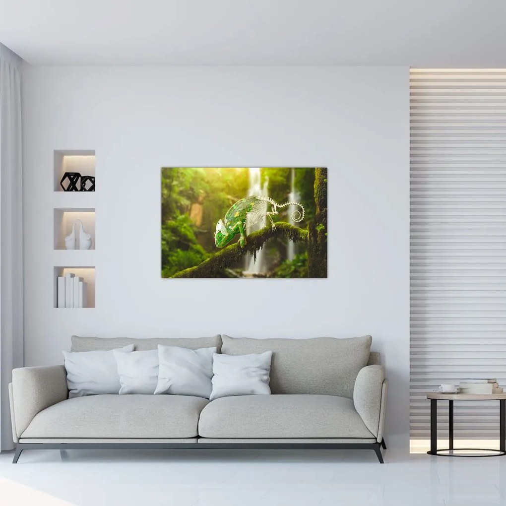 Tablou cu șopârlă (90x60 cm)