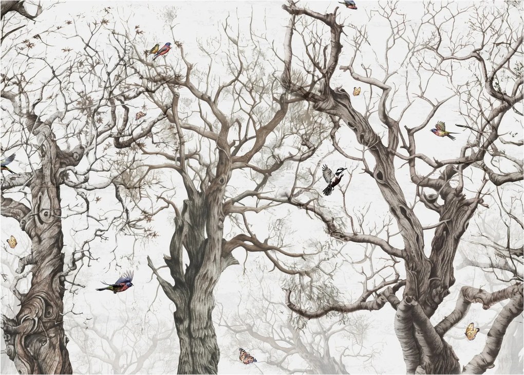 Tablou - Model de pădure, desen (70x50 cm)