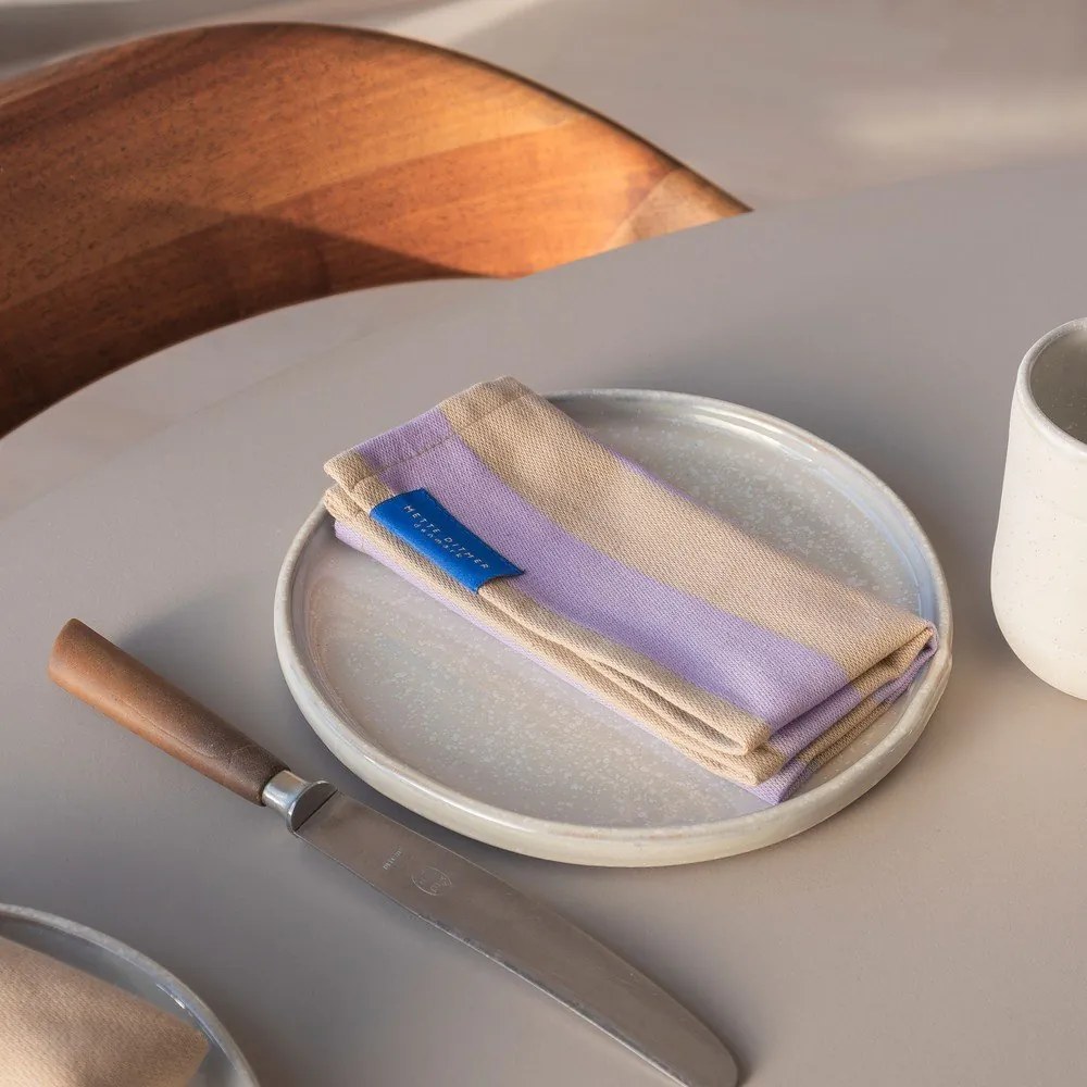 Șervețele 2 buc. din material textil Stripes – Mette Ditmer Denmark