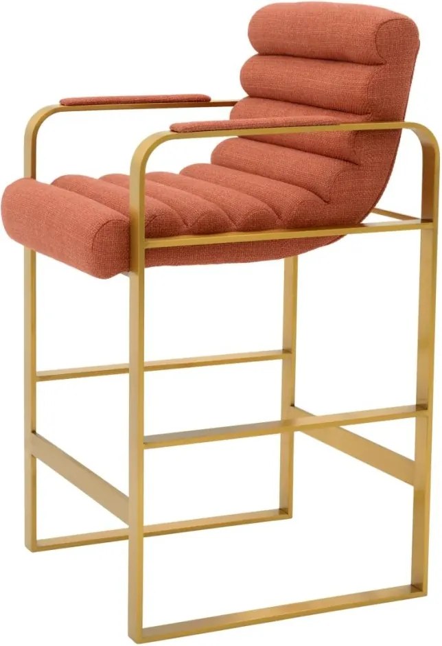 Scaun de bar elegant design LUX Counter Olsen, scalea orange