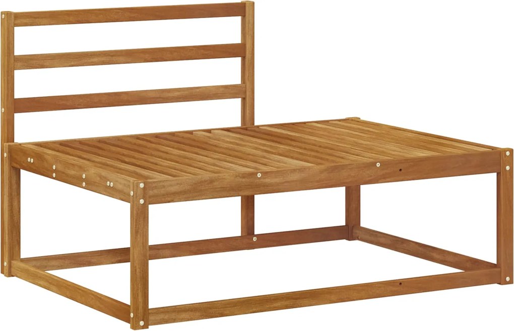 vidaXL Canapea de exterior cu braț final natural 115 x 83 x 73 cm