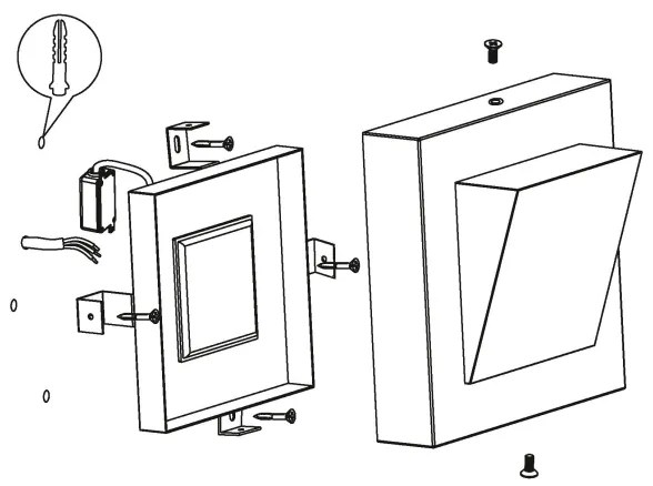 Eglo 94114 - Corp de iluminat exterior GALARY 1 LED/3,7W/230V IP44