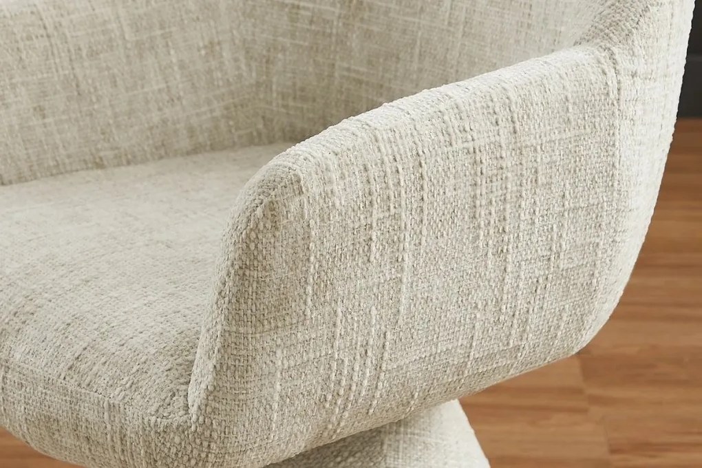 Scaun pivotant AMBIENTO tesatura Chenille bej