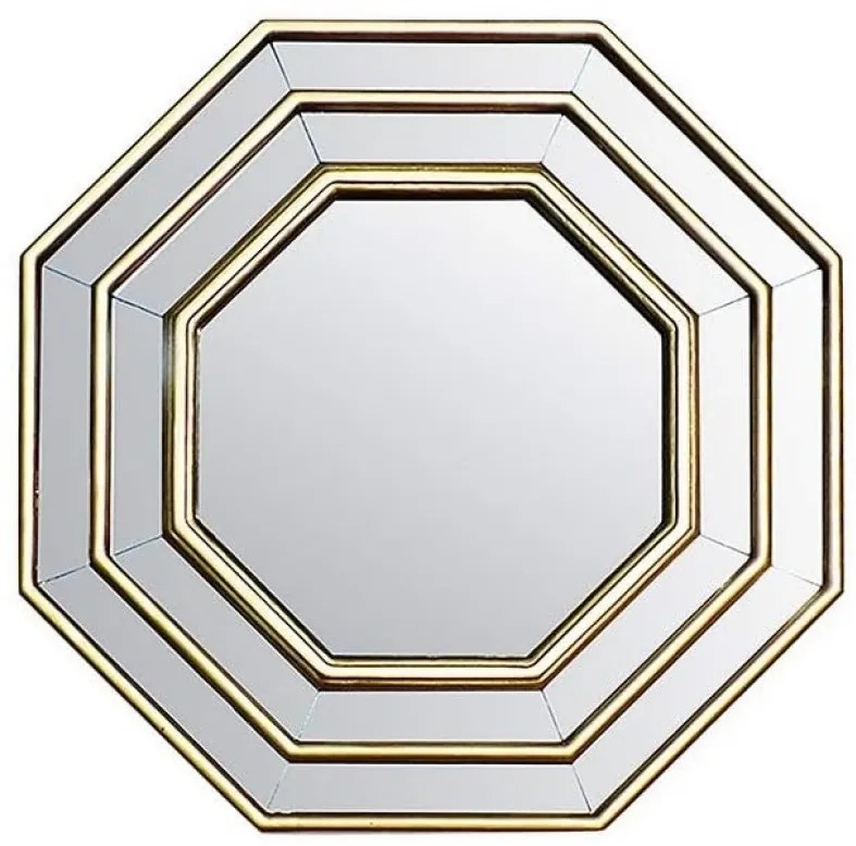 Oglindă decorativa de perete, argintiu, 40x40 cm