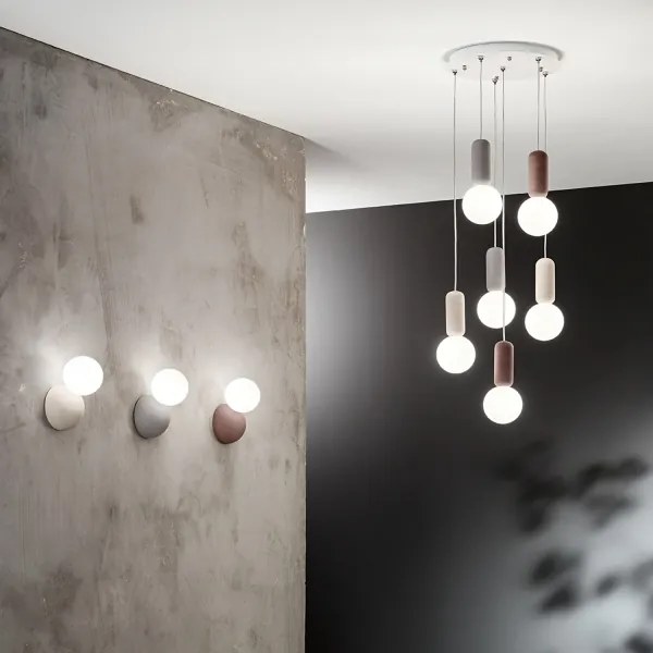 Ondaluce - Aplică de perete ROCK 1xG9/7W/230V alb