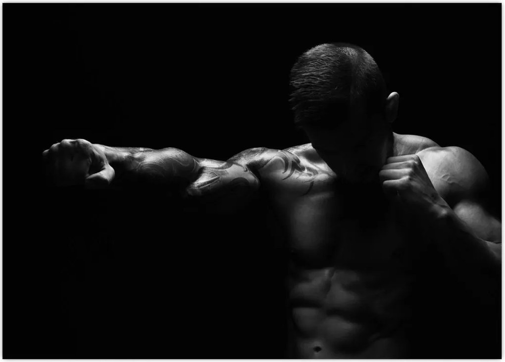 Tablou - Lovitura cu pumn (70x50 cm)