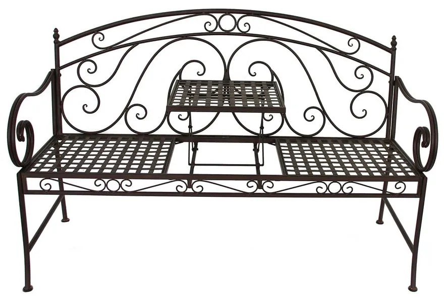 Bancă de grădină neagră din metal Saket - Garden Pleasure