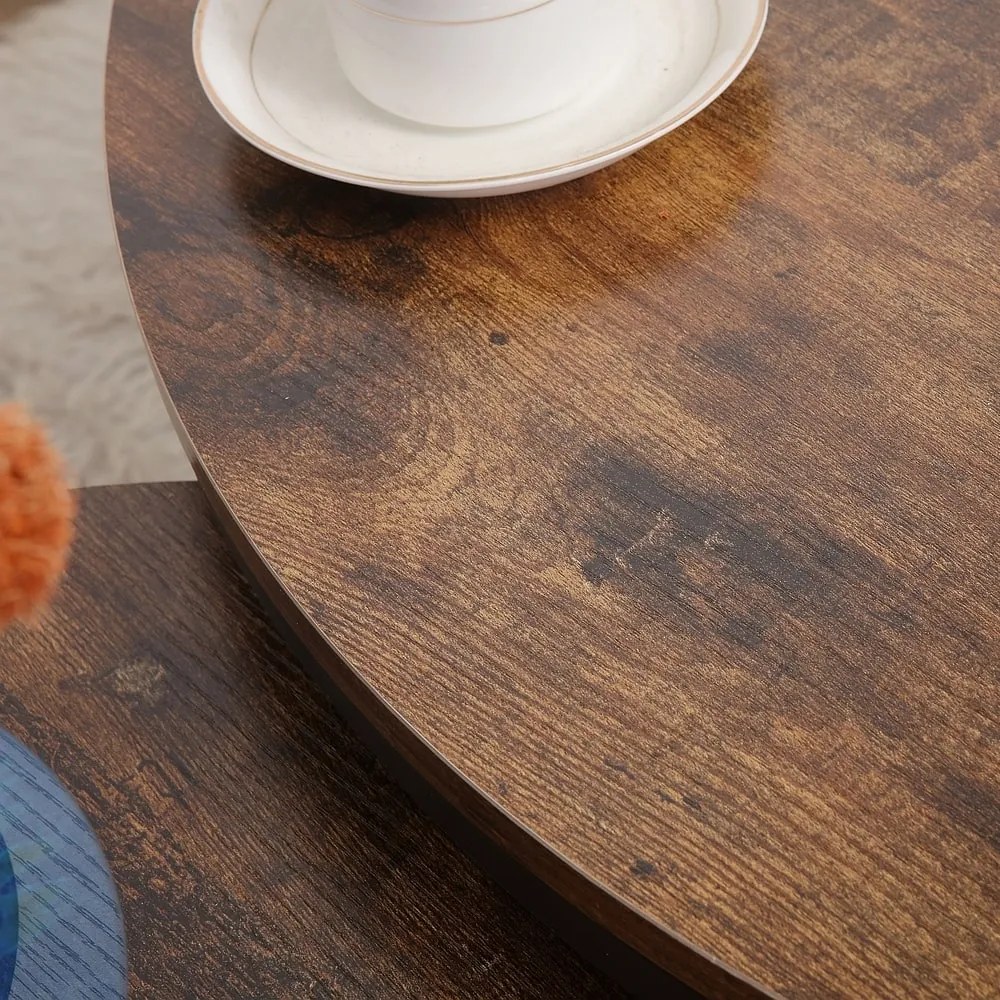 Masa de cafea Ella, maro inchis