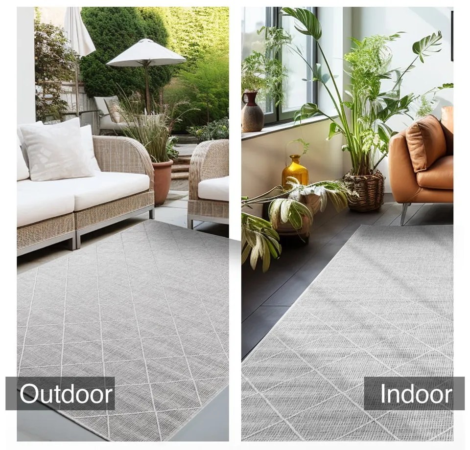 Covor de exterior gri 80x150 cm Zagora – Ayyildiz Carpets
