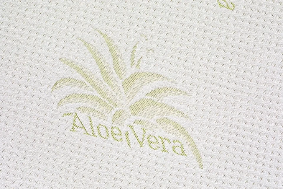 Topper saltea Aloe Vera Therapy Memory Arctic Gel 7 zone de confort, Green Future, 160x200 cm
