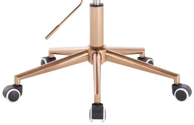 HR830K Scaun Catifea Grafit cu Bază Aurie