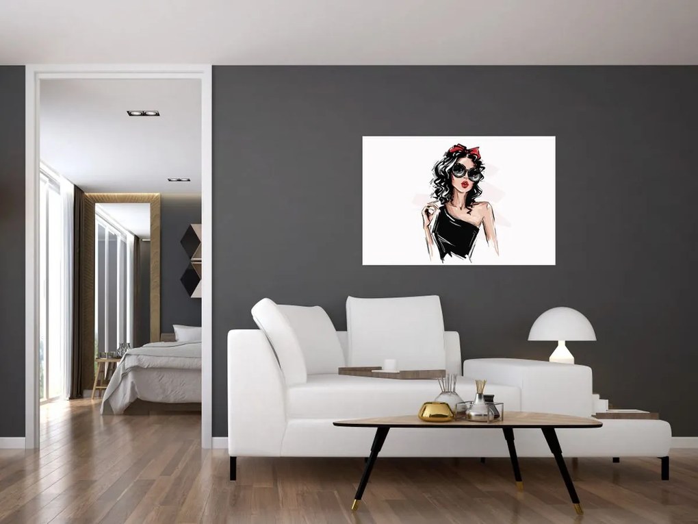 Tablou - Femeie de modă (90x60 cm)