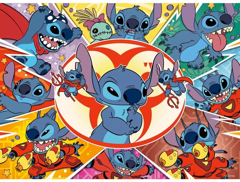 PUZZLE DISNEY STITCH 100 PIESE - RAVENSBURGER (RVSPC01071)