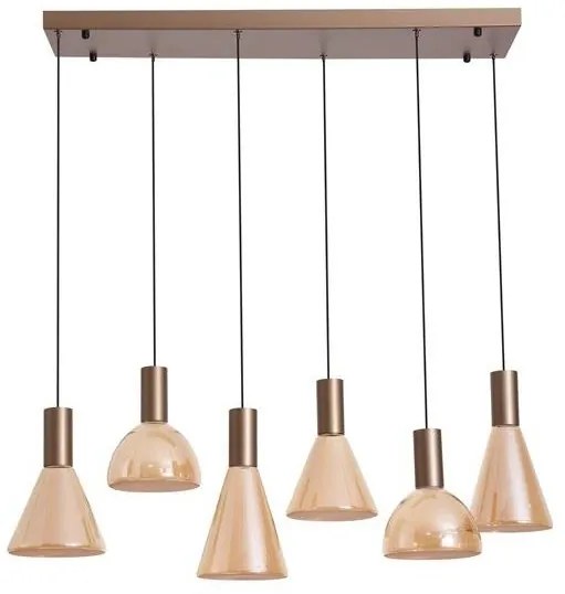 Lustra cu 6 pendule LED Cannes