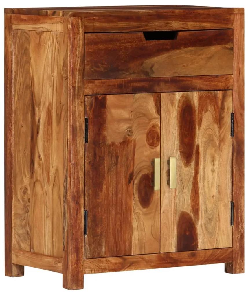 Servanta, 58,5x35x75,5 cm, lemn masiv de acacia