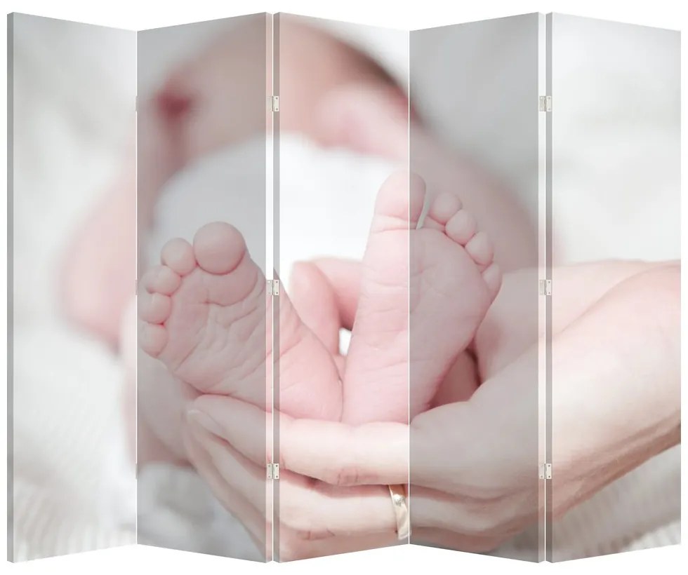 Paravan - Piciorușele de copilaș (210x170 cm)