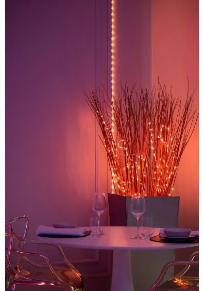 Twinkly TWD060STP-T - Ghirlandă LED RGB reglabilă DOTS, 60 LED, 7 m, USB, Wi‑Fi