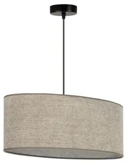 Lustră pe cablu Duolla OVAL 1xE27/15W/230V maro