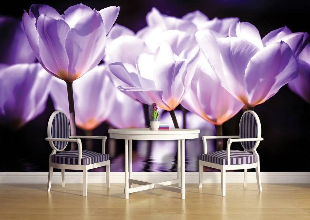 Fototapet - Flori - tonul violet (152,5x104 cm)