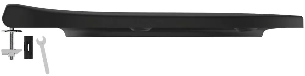 Capac WC wrapover, Soft-Close, negru Negru mat