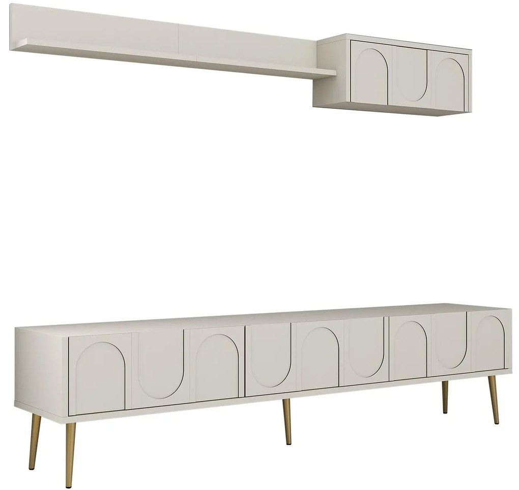 Mobilier living Bipemu 4 (crem + auriu) . 1095709