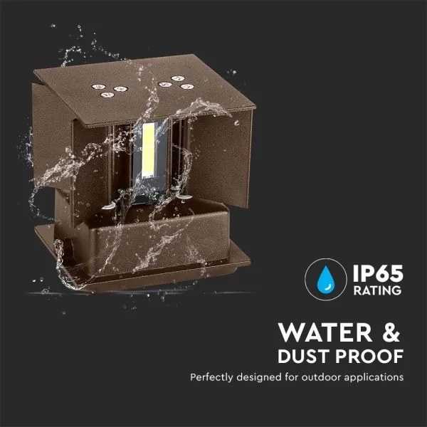 Aplică LED de exterior LED/11W/230V 3000K IP65 maro