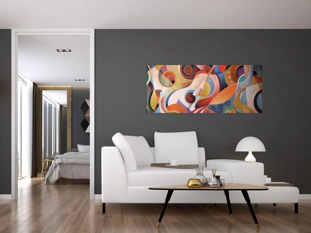 Tablou - Abstract muzical (120x50 cm)