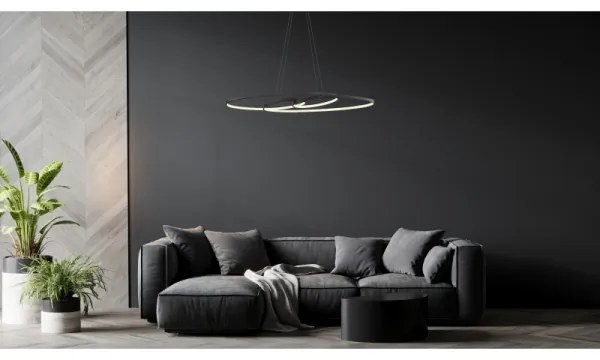 Lustră LED pe cablu Globo 67177-40 SPIRA LED/39W/230V 2700/4000/6500K