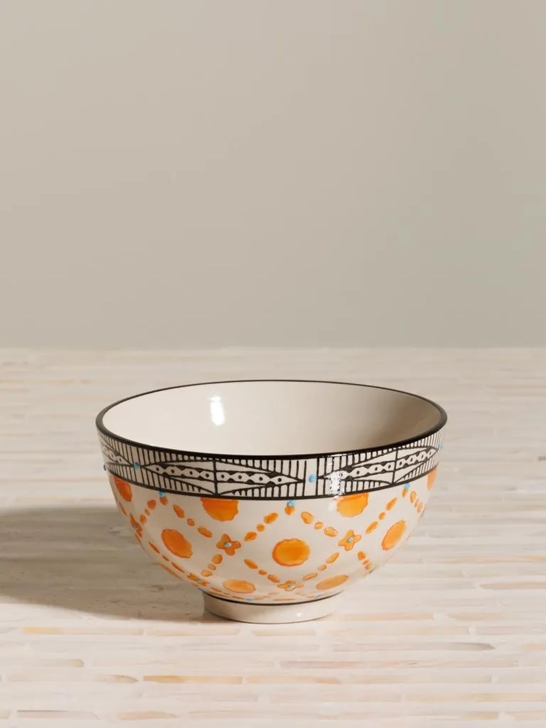 Set 4 boluri mici din ceramică, model asortat, Colecția Rhapsody, Ø11.5 cm