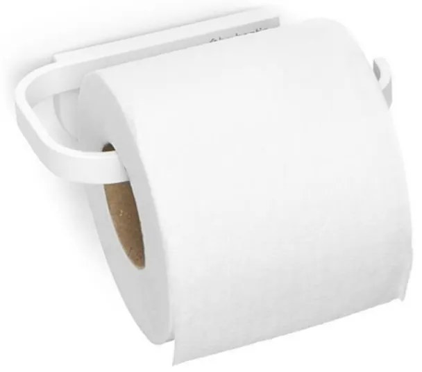 Suport hartie igienica Brabantia MindSet 1005666, Acoperit mineral, Elemente de fixare ascunse, Alb