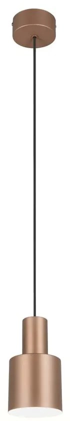 Lustră maro cu abajur din metal ø 12 cm Agudo – Trio